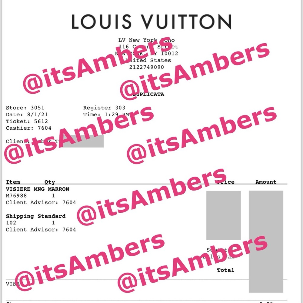 Louis Vuitton Monogram Visor Cap Hat LV Sunshade M76988 Dustbag, Box, Receipt - Picture 12 of 14